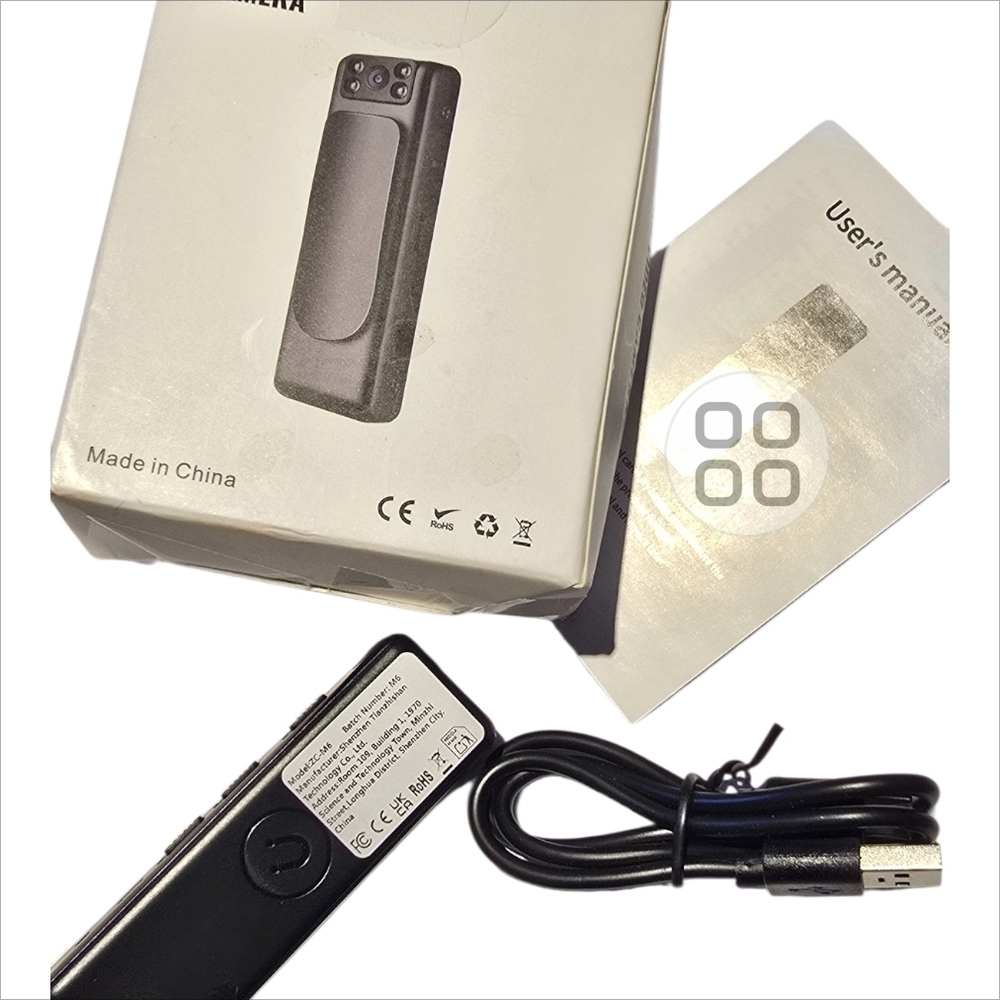 Compact Black Video Camera with USB Cable NEW
